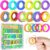 Fidget Toys Sensory Rings for Kids: 18 Pack Finger Spinner Autism ADHD Calming Fidget Toys, Soft Tactile Stress Relief Rings for Classroom Prize, Stocking Stuffers & Fine Motor Skills