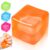 Fidget Toy Stress Cube, High Density Squishy Slow Rising Sensory Cube, Anxiety Relief Squeeze Toys for Kids Adults Teens, Classroom Prize & Party Favor Stress Balls (Orange)