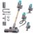 Fieety Cordless Vacuum Cleaner, Stick Vacuum Cleaners for Home with 3.3Ft Hose, Sofa Brush, Touchscreen AUTO-Mode, Wall Mount Charging, for Floor/Carpet/Pet Hair