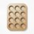 Figmint Gold, Steel Muffin Pan, Nonstick Aluminized 12ct