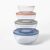 Figmint Mixing Bowls with Lids, Glass 8pc, Set of 4