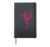 Figure Skating Heart Silhouette Ice Skater Girl Winter Sport Hardcover Journal, Black