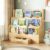 FIKSG 3-Tier Montessori Scalloped Kids Bookshelf with Wooden Drawer