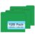 File Folder, HERKKA 120 Pack 1/3 Cut Tab File Folders, File Folders Great for Organizing and Filing, Letter Size, Green
