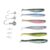 FILFEEL Fishing Lures Kit – 60PCS Silicone & Soft Baits, Spinners, Feather & Shrimp Lures with Tackle Box – Freshwater & Saltwater Fishing Accessories for Bass, Trout, Snook