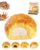 Filled Puff Realistic Cream Puff Squeeze Set Soft PU Slow Rising Stress Relief Desk Decor for Adults Office Home Sensory Fidget Aid Anxiety Fake Food Mashed Skin Moldable Shapeable Filled Puff