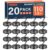 FINDMAG Black Magnetic Hooks, 110LB+ Magnet Hooks for Fridge, 20 Pack