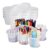 Find Scrapblooms 2 Pack Classroom Caddy For School,Kidsroom,Pencil Holder,Plastic Cup Caddy for Drink Delivery (Clear-4pack)