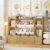 FINETONES 55.1’’ Toy Storage Organizer with 6 Toy Bins, Large Toy Organizer Kids Bookshelf with 4 Movable Drawers and 4 Cubbies, Toy Bins for Playroom Storage for Kids Room, Natural