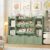 FINETONES 55.1’’ Toy Storage Organizer with 6 Toy Bins, Large Toy Organizer Kids Bookshelf with 4 Movable Drawers and 4 Cubbies, Toy Bins for Playroom Storage for Kids Room, Green