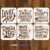 FINGERINSPIRE 6PCS Motivational Quote Stencils with Paint Brush 5.9×5.9inch 6 Styles Inspirational Quote Stencil Words Theme Template for Painting on Wood Canvas Furniture DIY Crafts Home Decoration