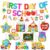 First Day Of School Decorations,First Day Of School Banner and 1st Day Of School Decor Hanging Swirls,Back To School Decorations for Classroom