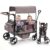 First Ride On Wagon Stroller Two Seaters Pink