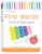 First Words: Write & Wipe Activity Book: 40+ pages of wipe-clean activities (Little Genius)