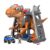 Fisher-Price Imaginext Jurassic World T. rex Dinosaur Toy with Owen Grady Figure, Light-Up Eyes & Chomping Action for Ages 3+ Years, 7-Piece Set