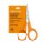 Fiskars 4″ Orange-Handled No. 4 Straight Detail Scissors, Precision Stainless Steel Blades, Ambidextrous Double-Loop Handle, Sewing & Crafting Scissors for Tight Patterns & Complex Detail Cutting