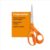 Fiskars 8″ Original Orange-Handled Stainless Steel Scissors, Ergonomic & Keeps Material Flat, Sharp All-Purpose Paper & Fabric Scissors for Office, Arts, & Crafts (Pack of 12)
