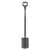 Fiskars Gärtnerspaten, Rund, Spaten für weiche, steinarme Böden, Länge: 125 cm, Hochwertiger Borstahl, Grau/Schwarz, Ergonomic, 1070640