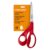 Fiskars Left-Handed Scissors, Precision Cutting for Craft Fabric Paper, Ergonomic Comfort Grip, Stainless Steel, 8″, Red (Pack of 12)