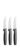 Fiskars Steak Knife Set, 3-Piece, Functional Shape, Stainless Steel/Plastic