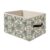 FITIE Blue Floral Storage Bin Box with Handles, Vintage French Country Blue and Green Flower Botanical Foldable Organizer Basket Toybox for Bedroom Bathroom Home Clothes Books