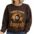 FITIN Forget Candy Just Give Me Coffee Sweatshirt, Grim Reaper Halloween Coffee Graphic Fall Pullover