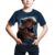 FiveEarl Kids Print 3D Dinosaurs Tees Shirts for Youth Boys Girls 4-14 Years (T11311, 6 Years)