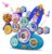 Fivoro STEM Gears Toys for Kids Ages 3+, Creative Learning Building Blocks, 18Pcs Educational Construction Toy Set, Electric & Manual Dual Mode, Versatile Gear Playset Gift for Boys & Girls