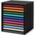 Fiwochic 12.4″ x 9.8″ Construction Paper Organizer Wooden Paper Sorter Organizer for Classroom 12 Tiers Desktop Scrapbook Storage for Home Office