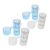 FIXOSHEE 4 Sets Plastic Measuring Cup and Spoon Set for Labs, Autoclavable and Hygienic, Graduated Measuring Utensils for Accurate Resin and Plaster Mixing