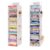 Fixwal 2 Pack 6-Shelf Weekly Hanging Closet Organizer for Kids, Kids Daily Clothes Organizers with 6 Side Pockets, Days of The Week Hanging Storage Shelves (White)