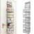 Fixwal 6-Shelf Over The Door Hanging Pantry Organizer Hanging Storage with Clear Plastic Pockets Behind The Door Storage Organizer with 3 Small PVC Pockets for Closet Bedroom Bathroom (Grey)