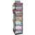 Fixwal 6-Shelf Weekly Hanging Closet Organizer for Kids with 6 Side Pockets, Weekday Kids Clothes Organizers Monday Through Friday Clothes Foldable Hanging Storage Shelves (Grey)