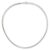 FJC Finejewelers Sterling Silver Omega 4mm Cubetto Necklace 18 Inches