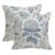 FJWMZ Blue Hydrangea Floral Throw Pillow Covers Outdoor Pillows 16×16 Inch