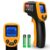 FKM Infrared Thermometer Gun Non-Contact Laser Temperature Gun,-58°F~1112°F,Adjustable Emissivity,Digital IR Thermometer Gun for Industrial,HVAC,Automotive,Cooking,Griddle,Pizza Oven,BBQ,Not for Human