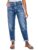 Flamingals Mid Rise Straight Leg Pants Women Stitch Detailing Workout Dressy Cropped Pants Spring Summer Trendy Cerulean Blue L