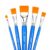 Flat Paint Brushes Set, 5PCS Acrylic Paint Brushes 1/4″ 1/2″ 1″ and 1 1/2″