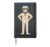 Flat Rude Boy Icon Hardcover Journal, Black