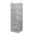 flaxarne Hanging Closet Organizer with Hook, Collapsible 5 Tier Closet Organizers, Hanging Shelves for Clothes Shoes Towels Sweater 40 * 12 * 12 Inches
