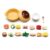 FLCPJGV 17-Piece Miniature Hot Pot Set, Resin and Metal Components – Pretend Cooking Games – Includes Hot Pot Bowl Spoon – for