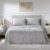 Fleece Sheets King Size – Deep Pocket Bedding Toasty Warm Microfleece Bed Sheets for Cold Weather Fall/Winter Comfort – Micro Fleece Fitted Sheet, Flat Sheet & Pillowcases, Gray
