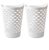 Flexible Round Laundry Hamper, White Plastic, 2 Pack