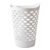 Flexible Round Laundry Hamper, White, Plastic, Collapsible Storage Basket for Laundry