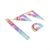 Flexible Ruler Set 4-Pack Plastic Geometry Kit with Protractor Triangle Straight Edge for School Math Drawing Supplies 12 Inch(30cm)