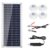 Flexible Solar Panel Kit 12V Trickle Charger for RV Boat Car for battery Maintenance – 10W Lightweight Portable Monocrystalline with Dual USB Ports Off Grid Energy 17.2×8 Inch