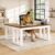 FLEXISPOT 62 x 48 Inch L Shaped Executive Standing Desk with Drawer, Cherry