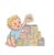FLEXTRIX Baby Silicone & Wooden Stacking Blocks, Food-Grade Silicone Baby Toy with Natural Wood Inserts, Soft Chewable Montessori Blocks for Toddlers