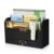 Flexzion Wood Desk Organizer, 3-Tier Mail Organizer w/Drawer, Light Brown