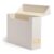 Flip-Top File Storage Box with Gold Nameplate, 13×9.4×3.7 in